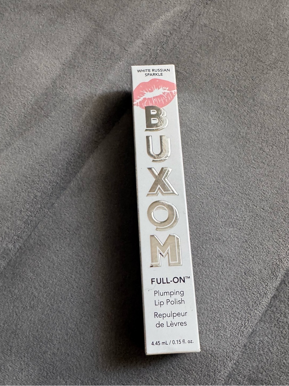 Buxom Full-On Plumping Lip Polish — White Russian Sparkle (pink sparkle)